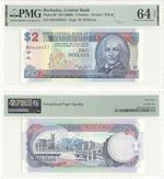 Barbados 2 Dollars (2000) (H34/480431) PMG-64