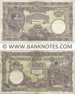Belgium 100 Francs 25.5.1927 (2276.Q.855/56890855) (circulated) F-VF