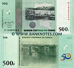 Congo Democratic Republic 500 Francs 30.6. 2010 (U14365xxA) UNC
