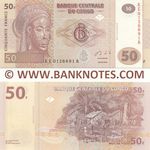 Congo Democratic Republic 50 Francs 30.6.2013 (KE01266xxR) UNC