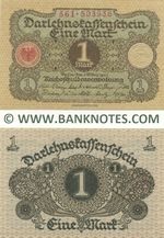 Germany 1 Mark 1.3.1920 (Serial # vary) UNC