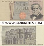 Italy 1000 Lire 5.8.1975 (BC 763340 M) (circulated) F-VF