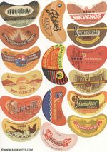 Collection of 118 Soviet beer labels from XX century